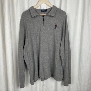 Polo Ralph Lauren Teddy Bear Estate-Rib Quarter Zip Pullover Men’s Size XXL